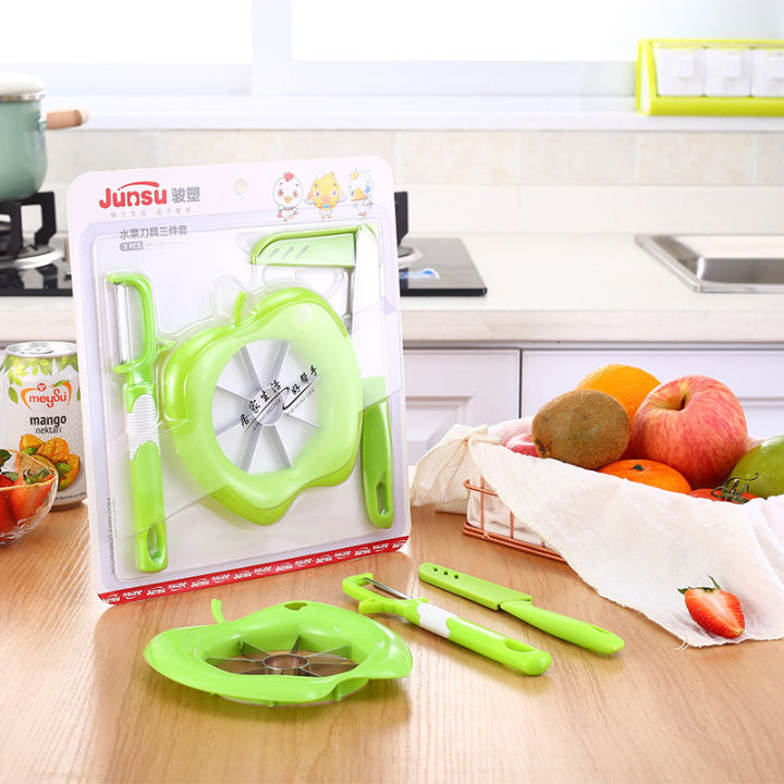 Bộ 3 dao kéo bào gọt cắt trái cây, tỉa hoa quả gồm các loại dao tỉa, gọt trái cây, kéo cắt thực phẩm, khay cắt trái cây giúp bạn gọt vỏ, bào vỏ, bào sợi nhuyễn, cắt miếng các loại trái cây, rau củ