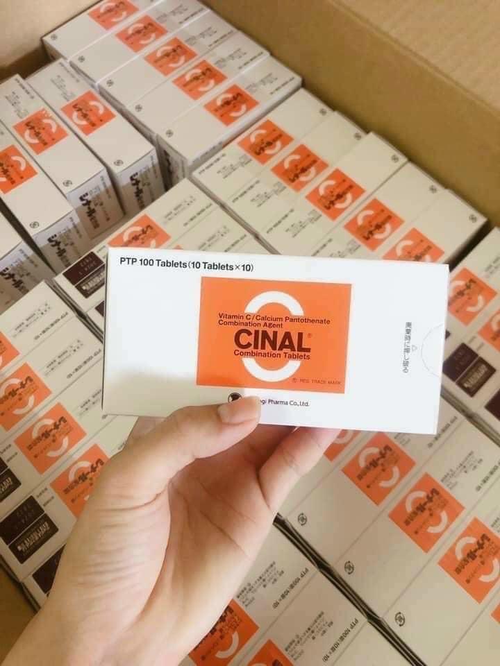 Viên uống cinal c dưỡng trắng da- ngừa nám - trị mụn