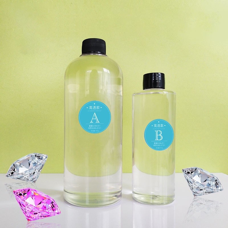 Keo epoxy resin ab 3:1 siêu trong suốt làm trang sức resin