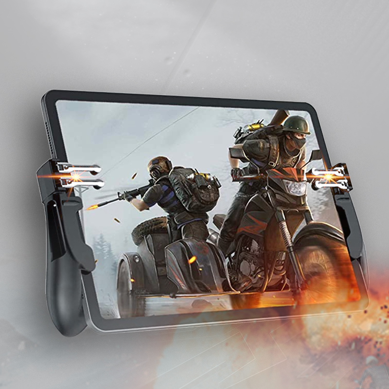 HCM Tay Cầm Pubg Ipad Và Máy Tính Bảng Phiên Bản Nút Kép Nâng Cấp H11 Tablet Gamepad (Ros/Freefire/Pubg/Fortnite)