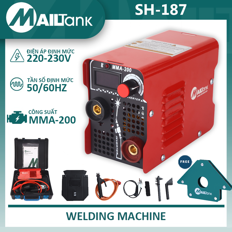 máy hàn Mailtank SH187-MMA200 hàng nhập khẩu chính hãng . giá rẻ , sỉ và lẻ
