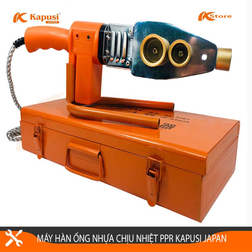 Máy Hàn Ống Nhựa Chịu Nhiệt PPR PE PPC Kapusi Japan Phi 20 - 25 -32mm - Máy Hàn Ống Nước Tiêu Chuẩn Nhật Bản, Hàng Chính Hãng Bảo Hành 6 Tháng