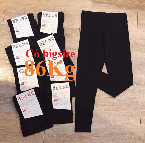 Quần Legging tag Hàn, vải dày đẹp, co giãn 4 chiều, cam kết chất lượng Có size Đại 86KG
