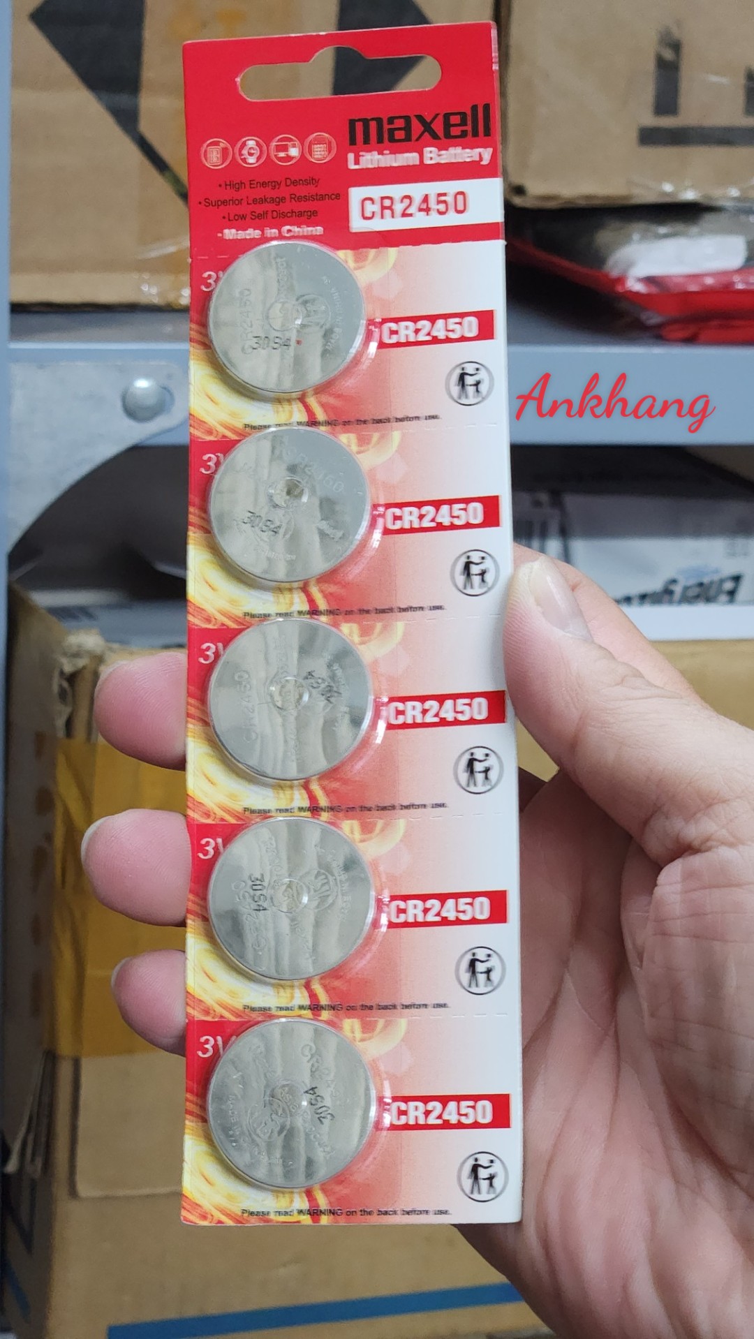 Pin cr2450 / cr 2450 3v maxell lithium - chính hãng