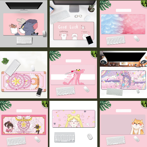 Miếng lót chuột bàn di chuột cỡ lớn 80 x 30cm Anime Sakura nhật bản dễ thương chống nước cực êm