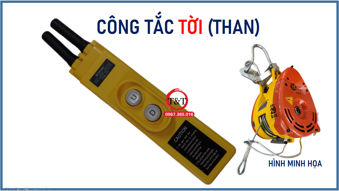Công tắc tời dùng cho máy tời có chổi than