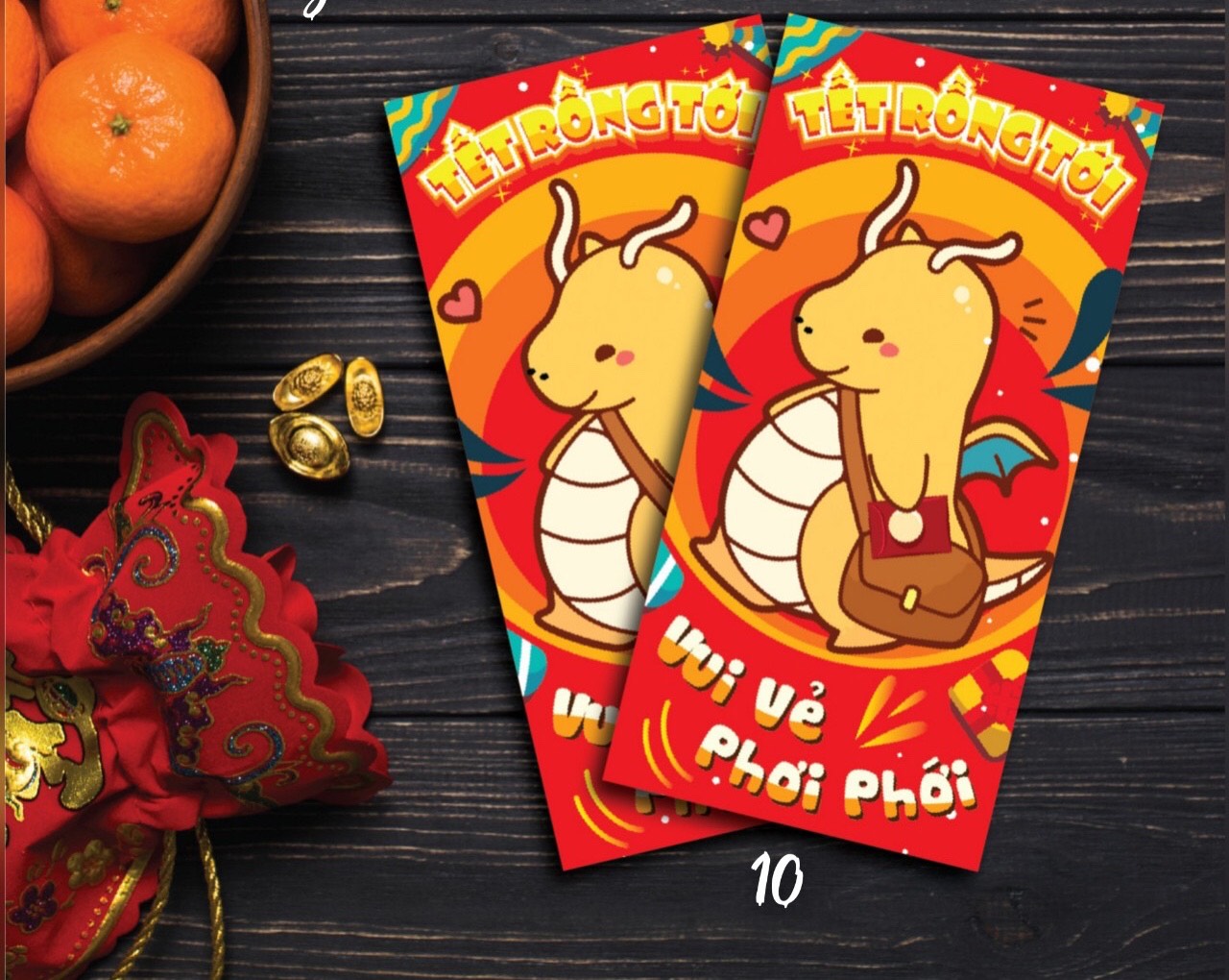 Combo 200 bao lì xì tết giápthìn