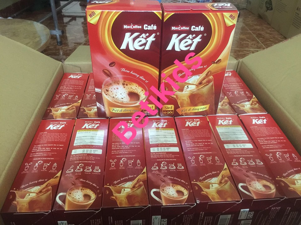 cà phê sữa đá Kết 3in1 MacCoffee 10goi x 20g