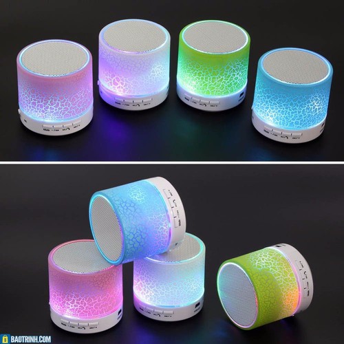Loa blutooth mini A9, có đèn led nháy theo nhạc.