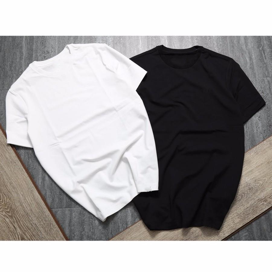 [FREE SHIP 50K] Combo 2 áo thun trơn trắng đen vải dày mịn