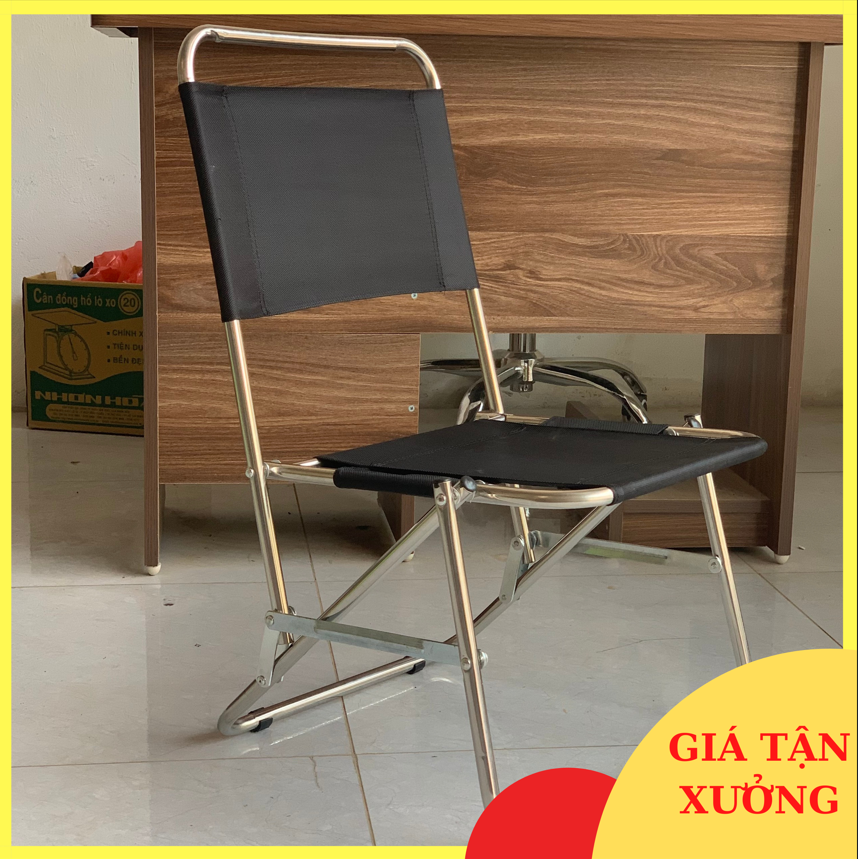 Ghế xếp inox cafe mini câu cá du lịch dã ngoại câu đài giá rẻ
