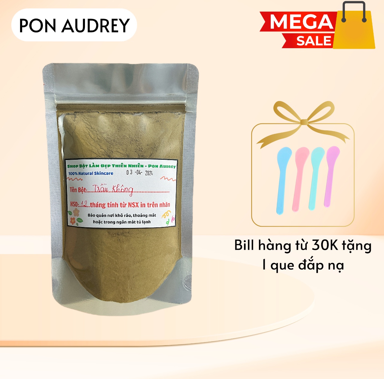 Bột lá trầu không nguyên chất dùng dưỡng da, tắm và xông hơ sau sinh cho mẹ bầu