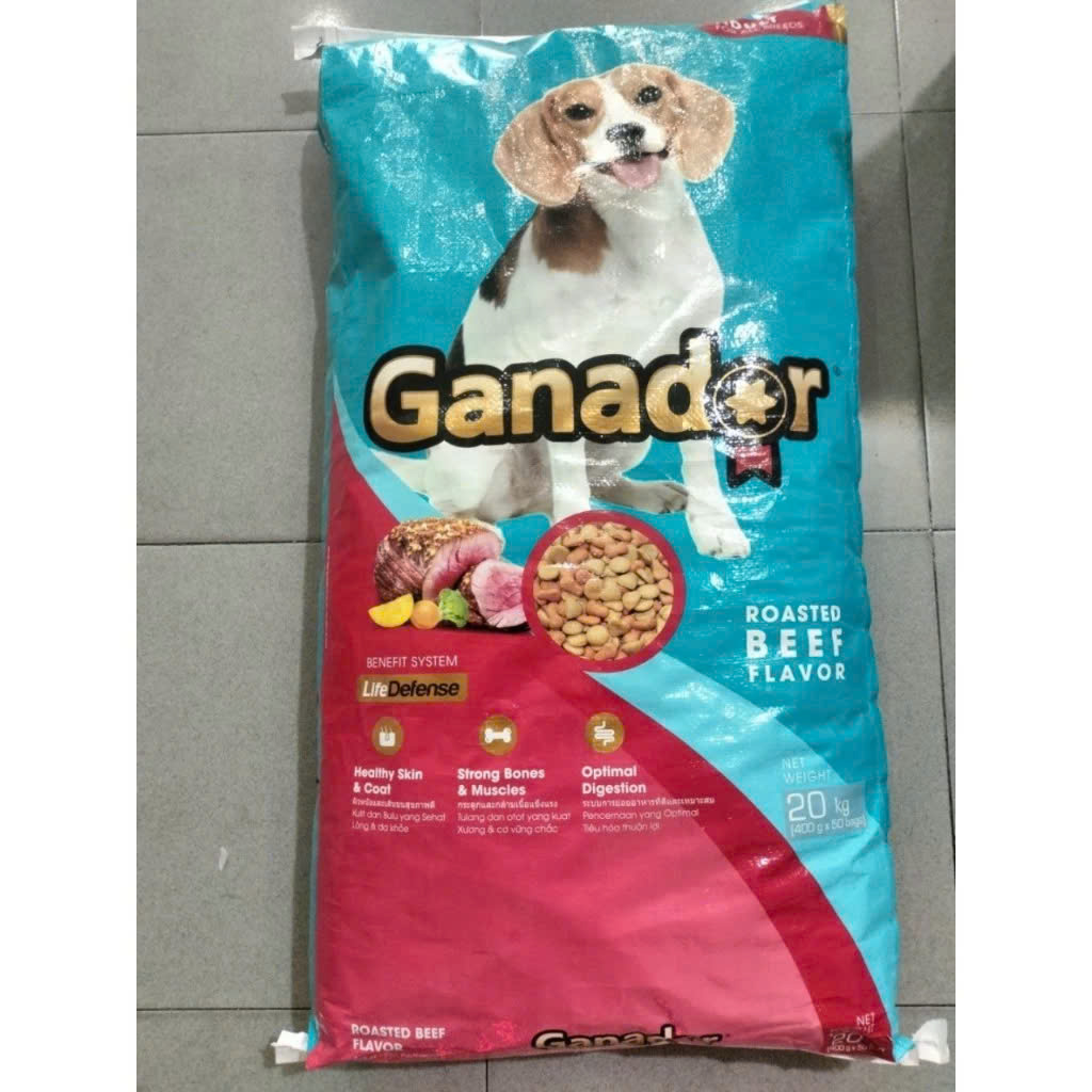 [Bao 20kg bên trong có gói nhỏ] Thức ăn hạt Ganador cho chó con, chó trưởng thành
