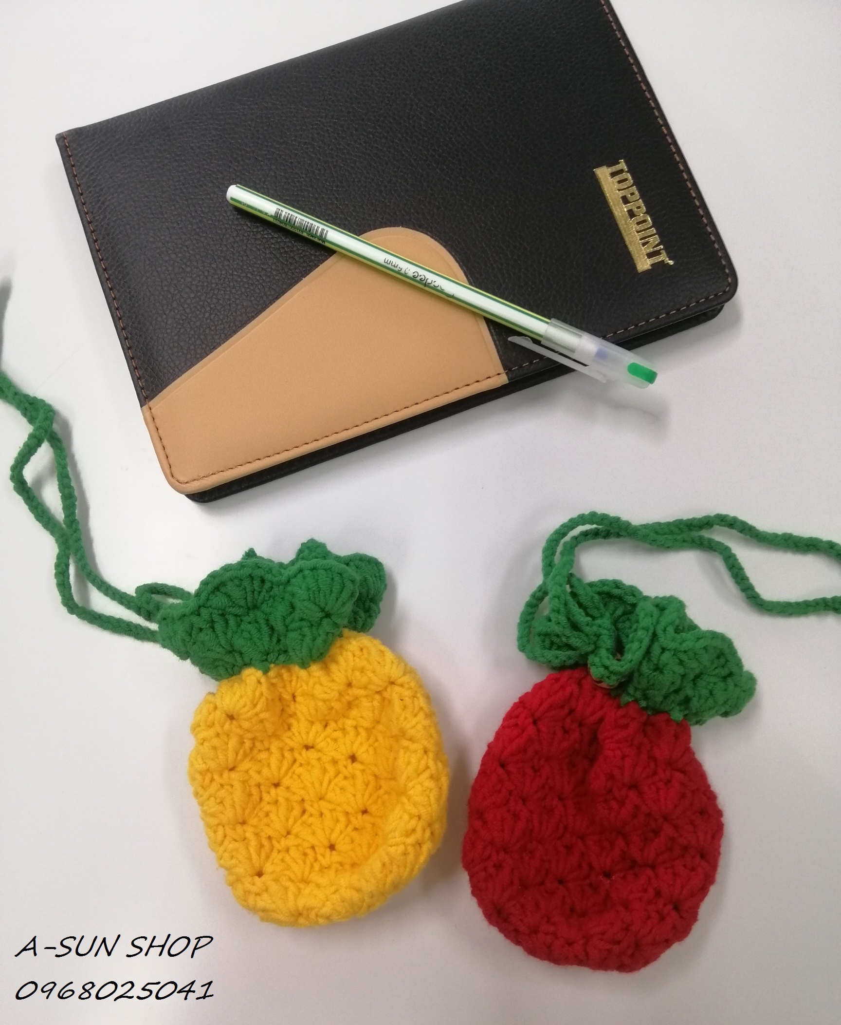 Túi đựng tỏi handmade cho bé hình trái dứa
