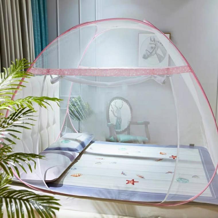 Mùng Màn chụp gấp gọn cao cấp - Mùng chụp tiện lợi gấp gọn - Kích thước 2m2 x 2m - Tiến Đạt bảo hành 1 năm