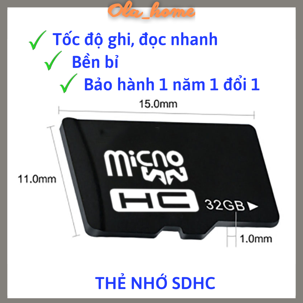 Thẻ nhớ class 10 micro sd 64gb 32gb 16gb 4gb camera hành trình điện thoại