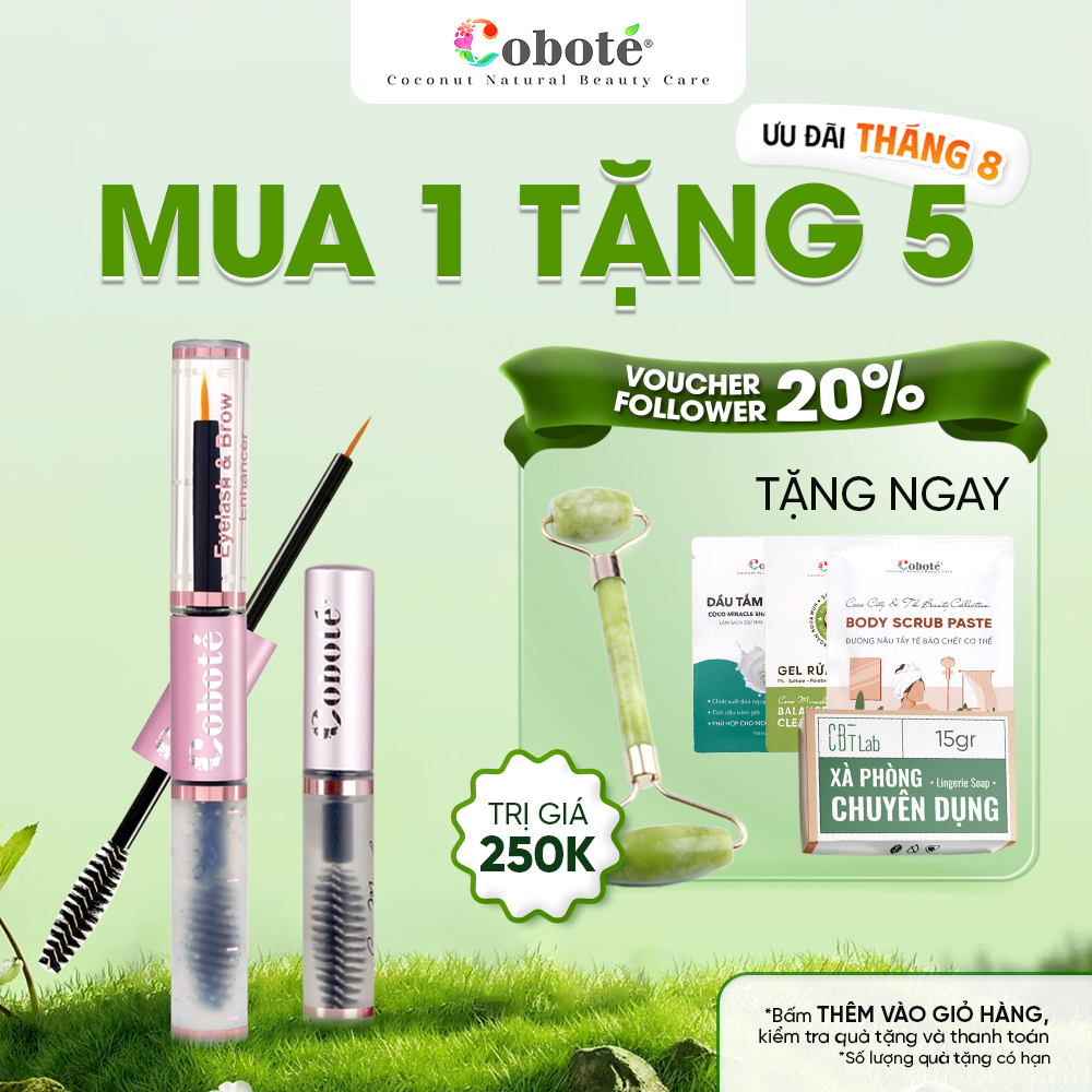 Serum dưỡng mi dài Cobote mi dài rõ rệt chỉ sau 2 tuần 4ml/10ml