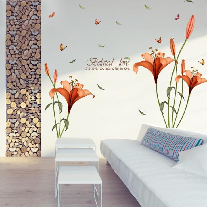 Decal dán tường hoa XL8195 - Decal dán tường cây xanh ,Decal dán tường hoa lá
