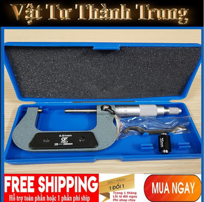 Thước Panme đo ngoài 25 - 50mm-thước kẹp,thước đo panme