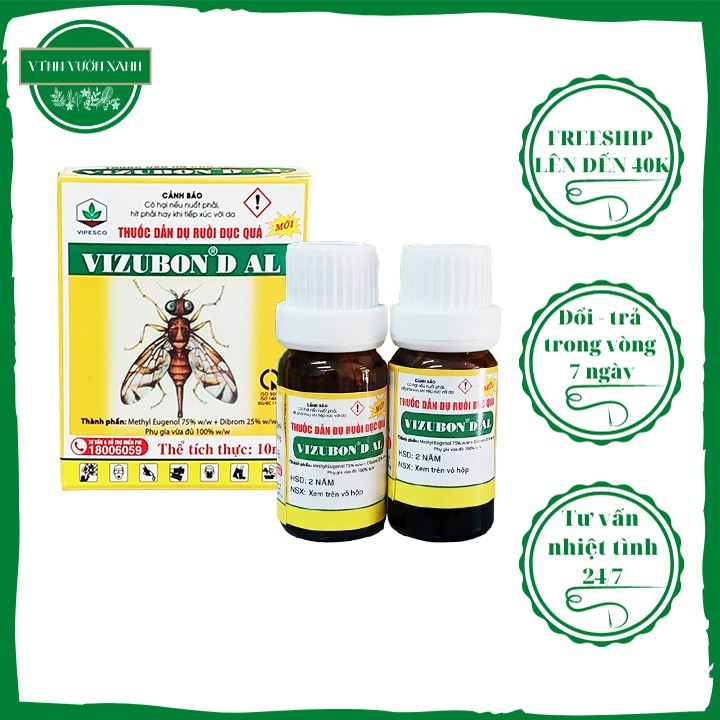 Vizubon Thuốc diệt ruồi vàng, ruồi đục trái trên cây có múi, cây ăn trái