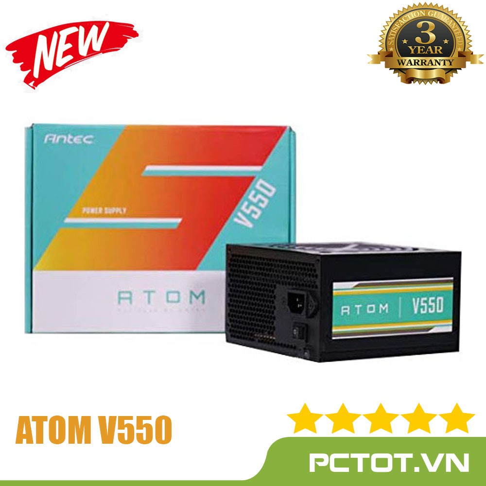 Nguồn máy tính antec atom v550 550w new 100% - thủy linh