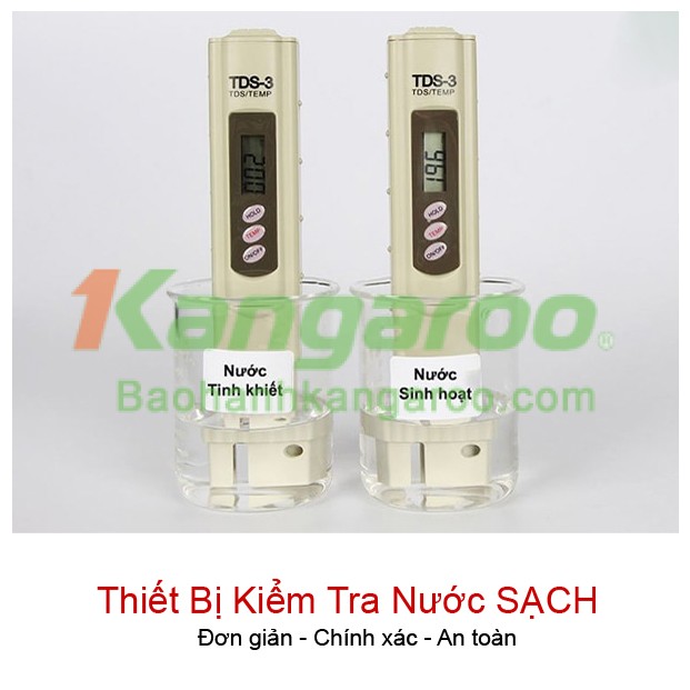 Máy thử nước kangaroo tds-3 kangaroo bút thử nước sạch - bút kiểm tra chất lượng nước máy đo độ ph - thiết bị đo ph bảo hành 12 tháng