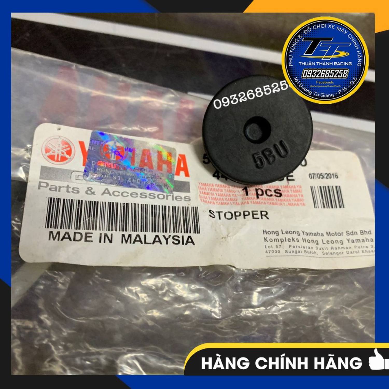 Cao su chống đứng yaz zin - yaz125