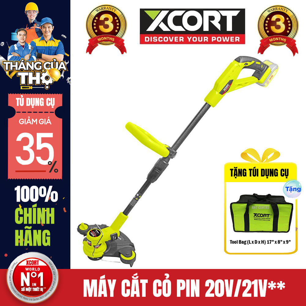 [ MẪU MỚI] Máy cắt cỏ dùng pin 20V - Máy cắt cỏ Tặng kèm túi dụng cụ