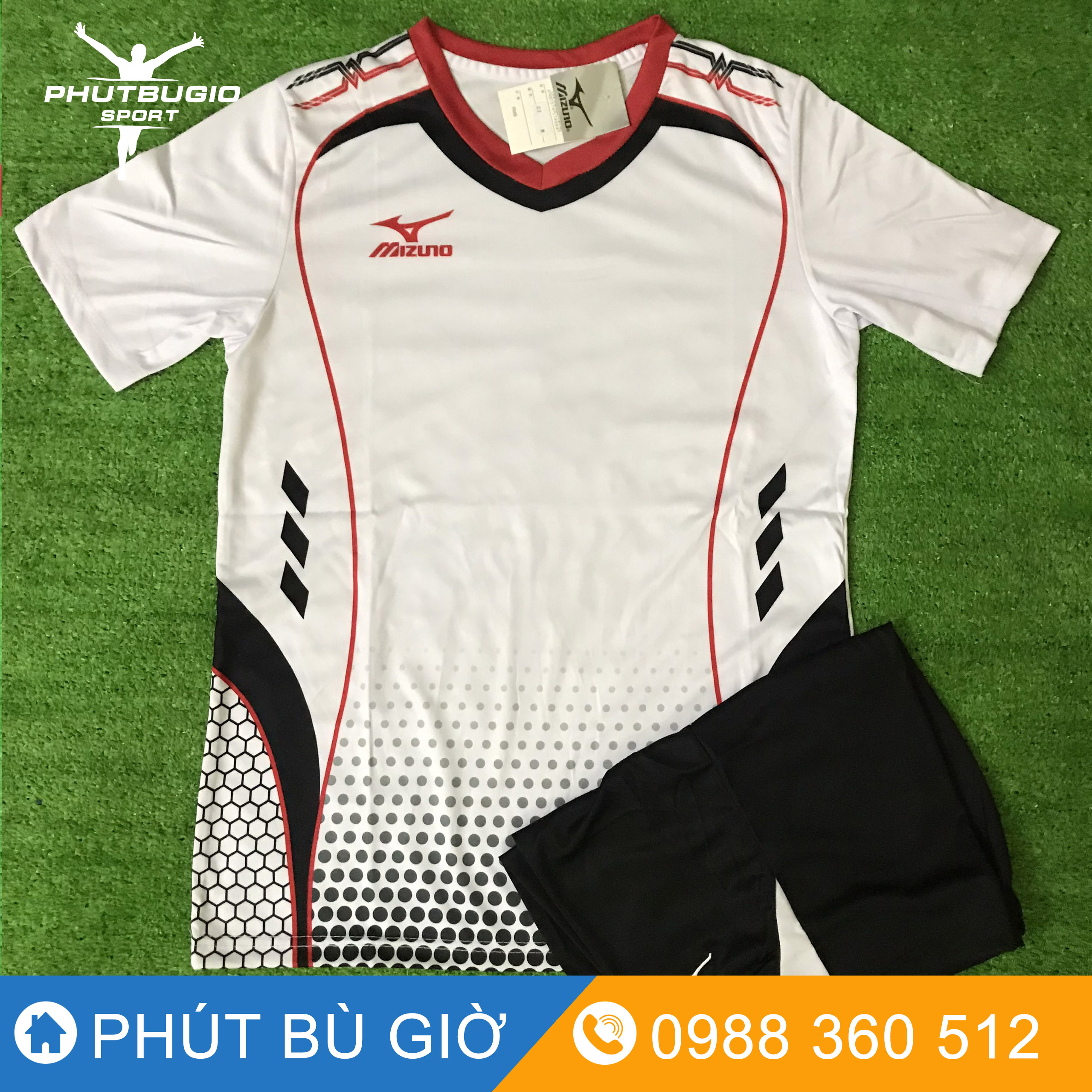 [ẢNH THẬT] Bộ quần áo bóng đá KHÔNG LOGO MIZUNO mới nhất THUN LẠNH CAO CẤP - Quần áo bóng đá không logo/ Phút Bù Giờ Sports