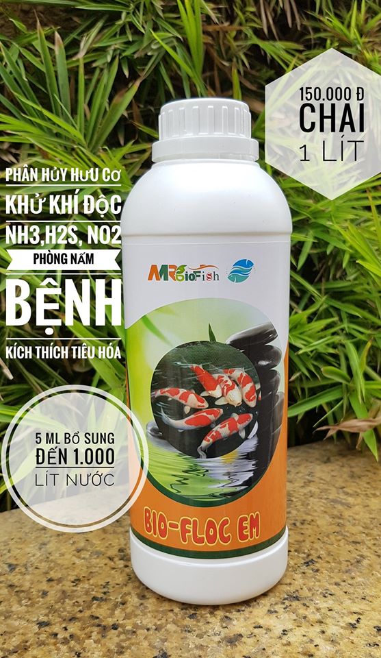 Vi sinh bio-floc em mr bio 1 lít dành cho cá koi