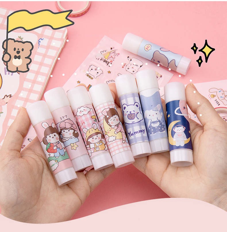Lọ hồ khô dán giấy nhiều hình cute dễ thương, keo dán giấy thủ công cho bé