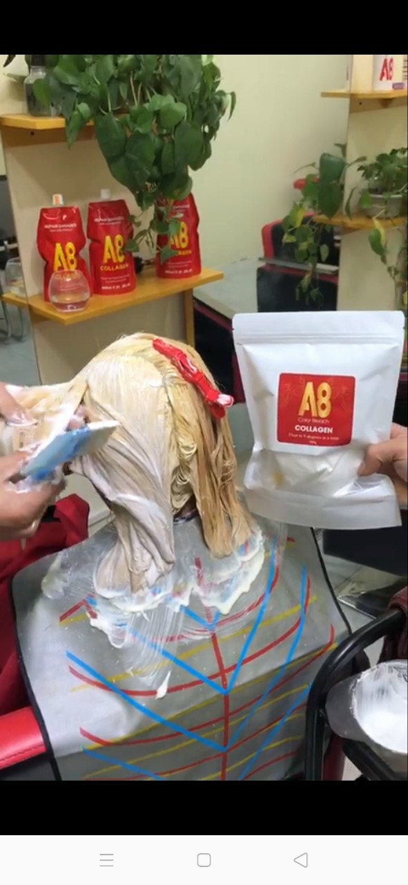 Bột Tẩy Không Hại Tóc Collagen A8