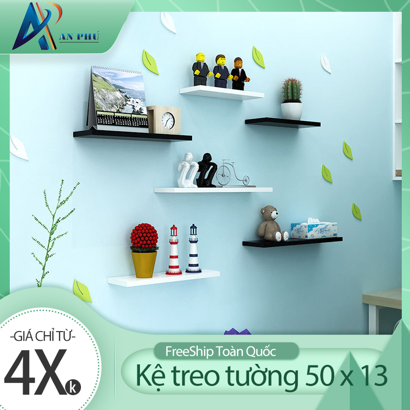 Kệ Trang Trí Gồm 3 Thanh Ngang Dài 50cm x Sâu 15cm