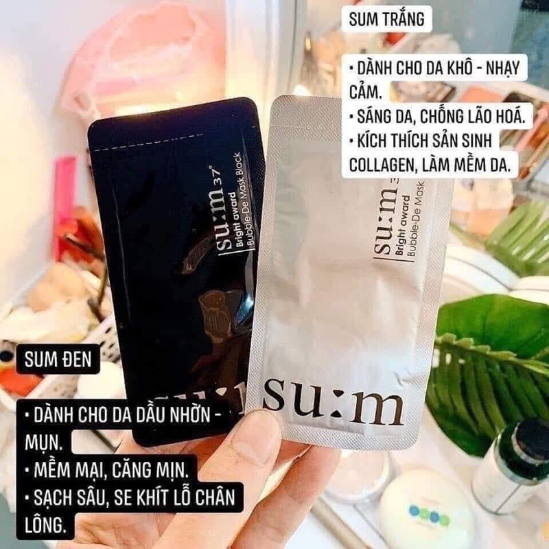 1 gói MẶT NẠ SỦI BỌT SU:M 37 Dạng gói 4.5ml