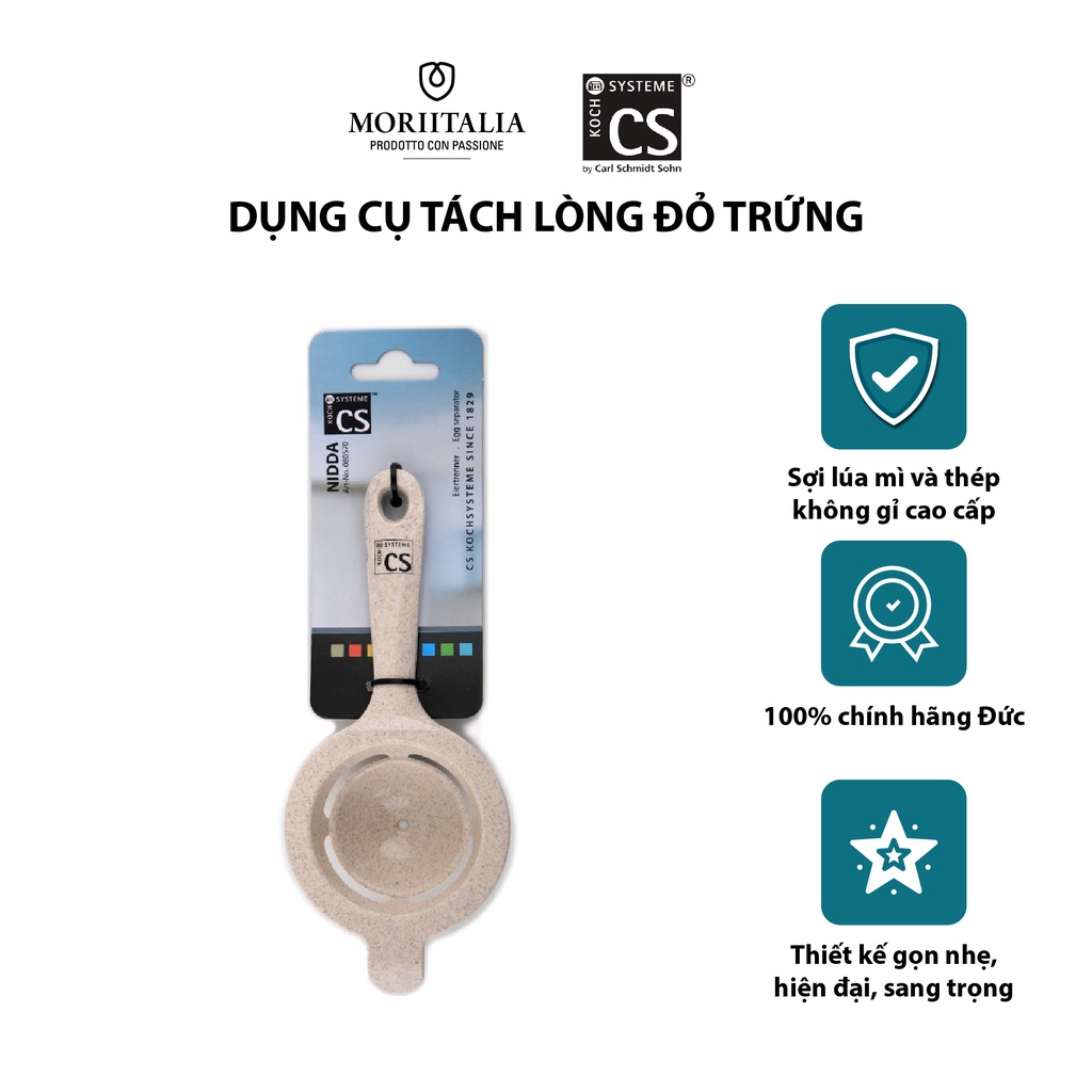 Dụng cụ tách lòng đỏ trứng CS tiện dụng thông minh tiện lợi Moriitalia 080570