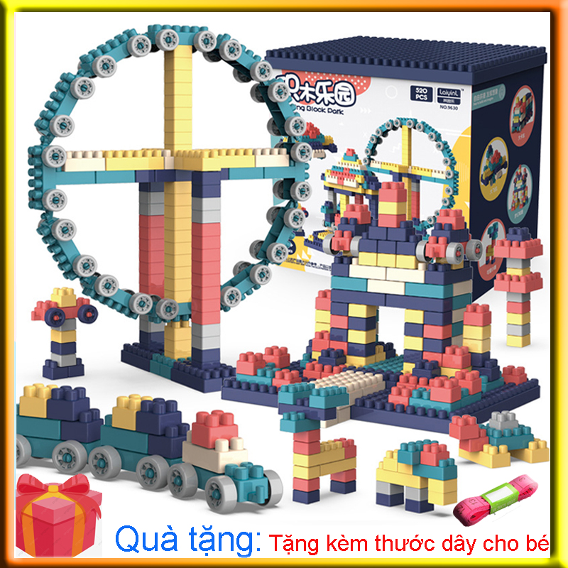 ĐỒ chơi trẻ em XẾP HÌNH LEGO cao cấp cho bé trai và gái. Chất liệu nhựa Nguyên Sinh ABS cao cấp, 520 chi tiết . Giúp phát triển tư duy, trí tưởng tượng, tăng khả năng ghi nhớ