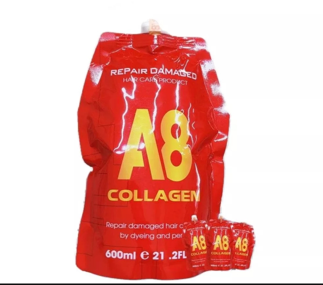 Hấp dầu ủ tóc collagen a8 600ml cao cấp chính hãng