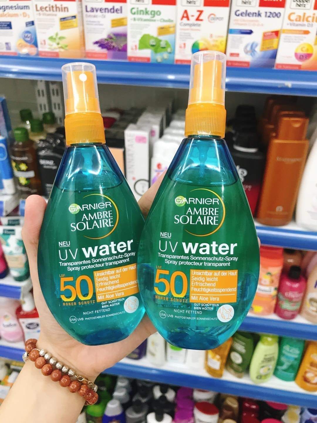 Xịt chống nắng garnier uv water lsf50.