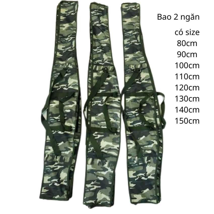 Túi đựng cần câu cá rằn ri 2 ngăn 3 ngăn 4 ngăn bền đẹp nhiều size