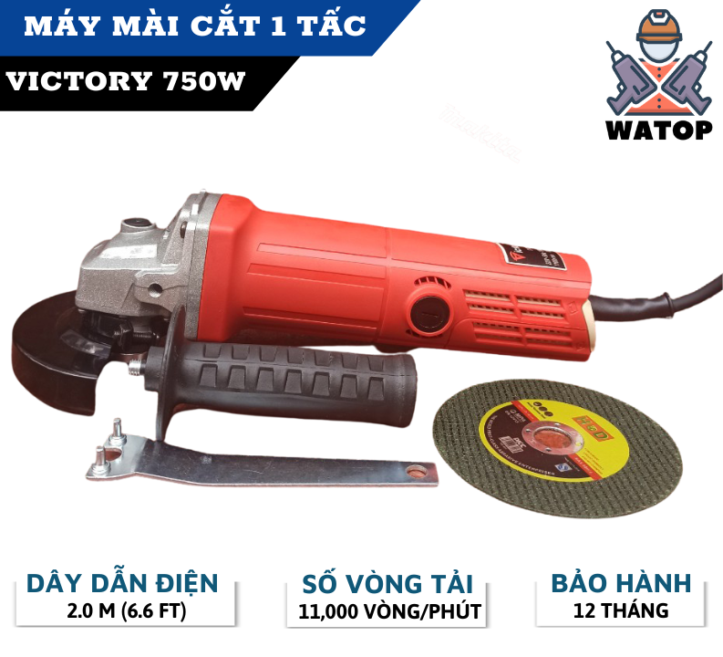 Máy cắt mài VICTORY 1 tấc hàng thái lan nội địa máy cắt 750w máy mài cầm tay đa năng tặng đĩa cắt