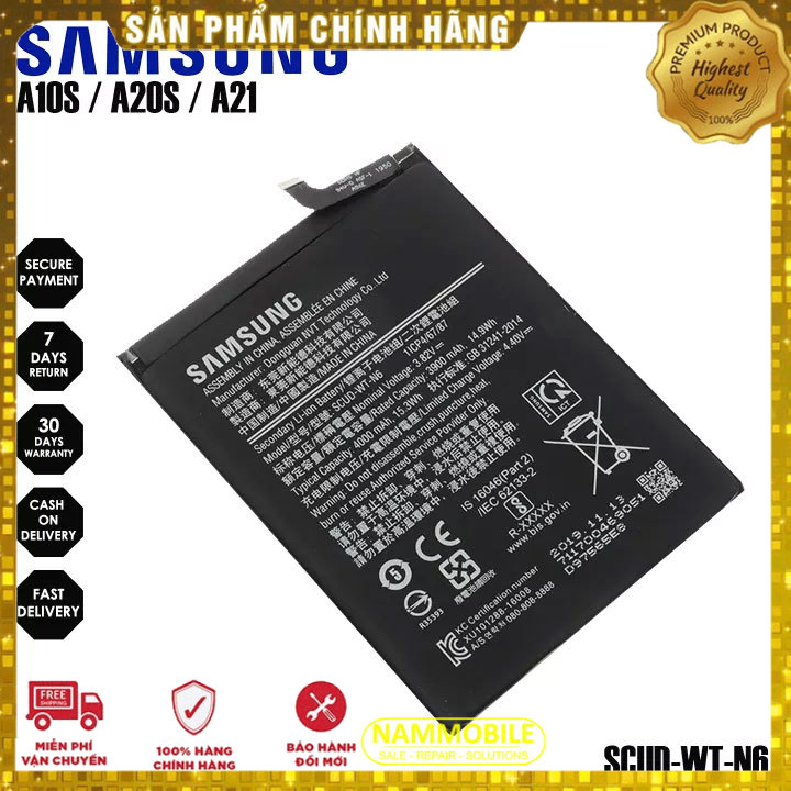 Pin samsung galaxy a10s a107 a20s a207 a11 scud-wt-n6 4000mah zin + tặng siêu dán pin