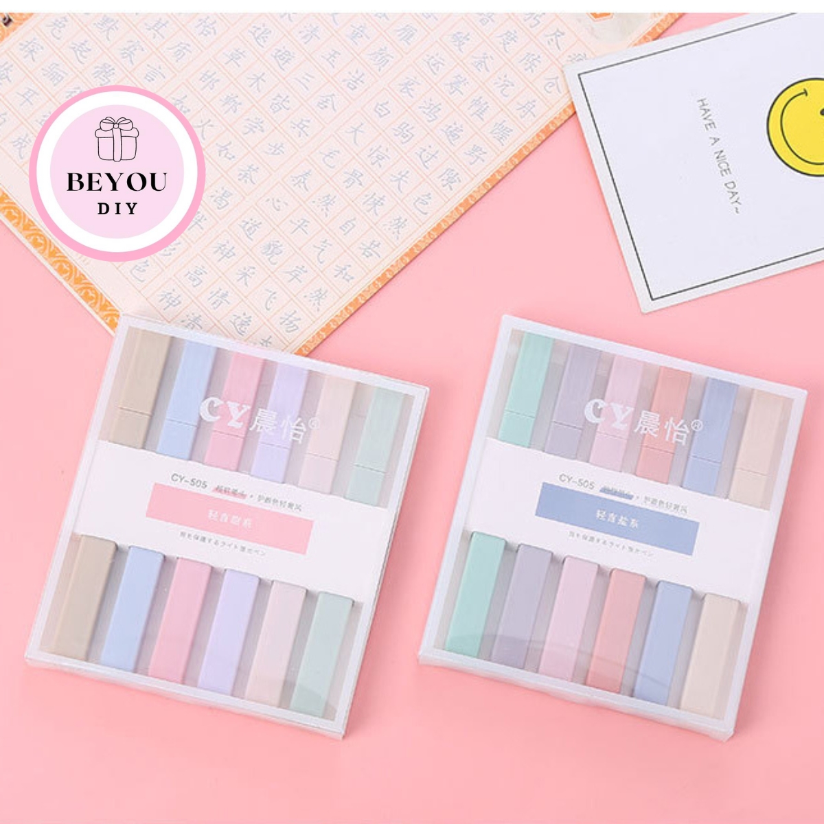 Bút highlight màu macaron, bút dạ quang màu pastel dễ thương - beyou