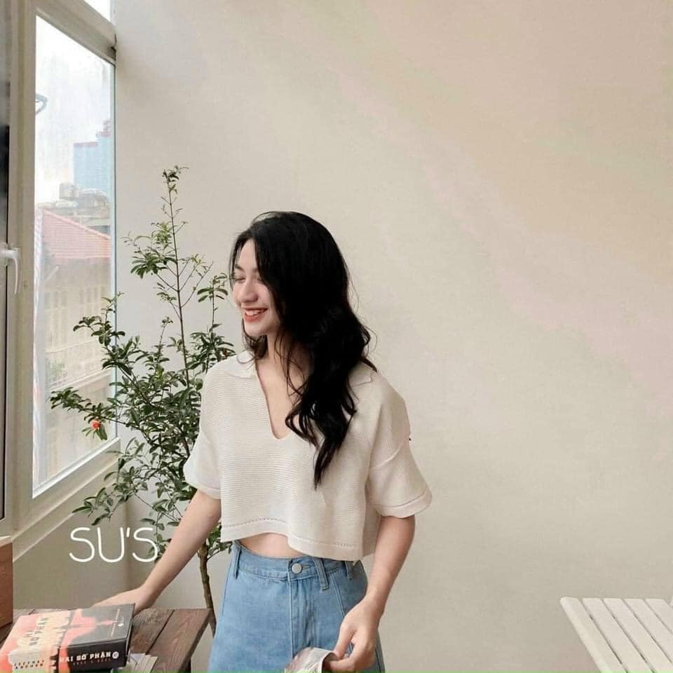 Áo len crt lên dáng xinh