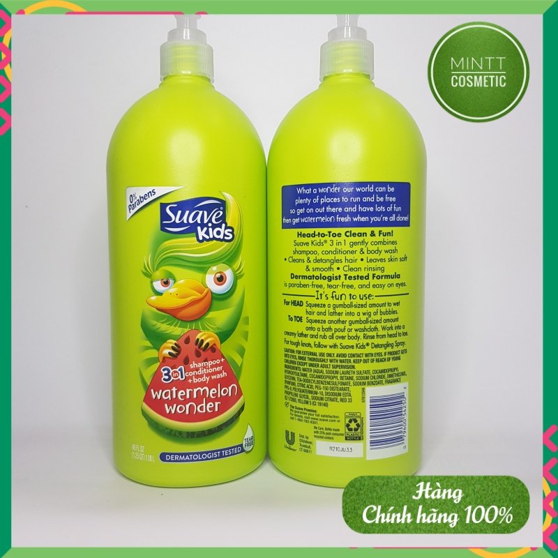 Tắm gội em bé suave kid vòi 1.18l xuất xứ mỹ
