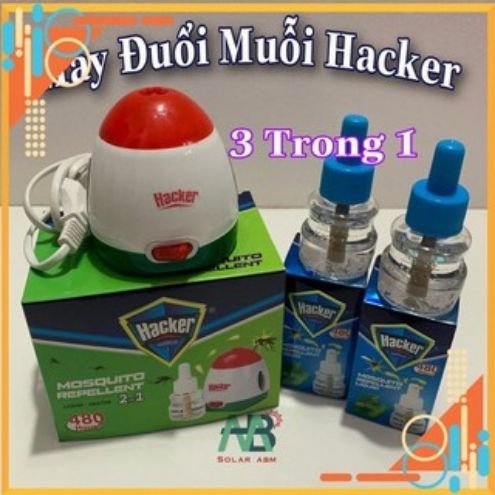 [Không Độc Hại] Máy Đuổi Muỗi Xông Tinh Dầu Hacker (2 Tinh Dầu) Phòng Ngừa Côn Trùng,Khử Mùi,Đèn Xông Tình Dầu MT Shop