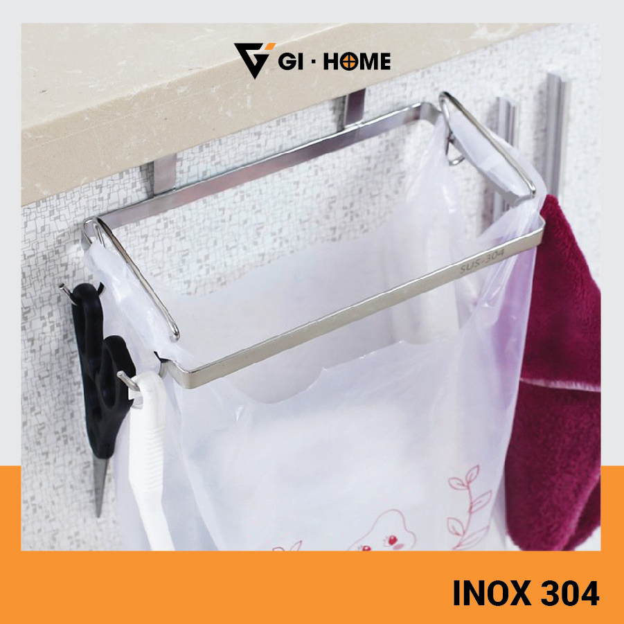 Giá gài túi để rác gihome inox 304