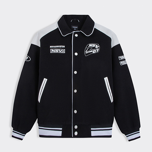 Áo khoác varsity boxy newseven jacket saigon/hanoi team akvs.113