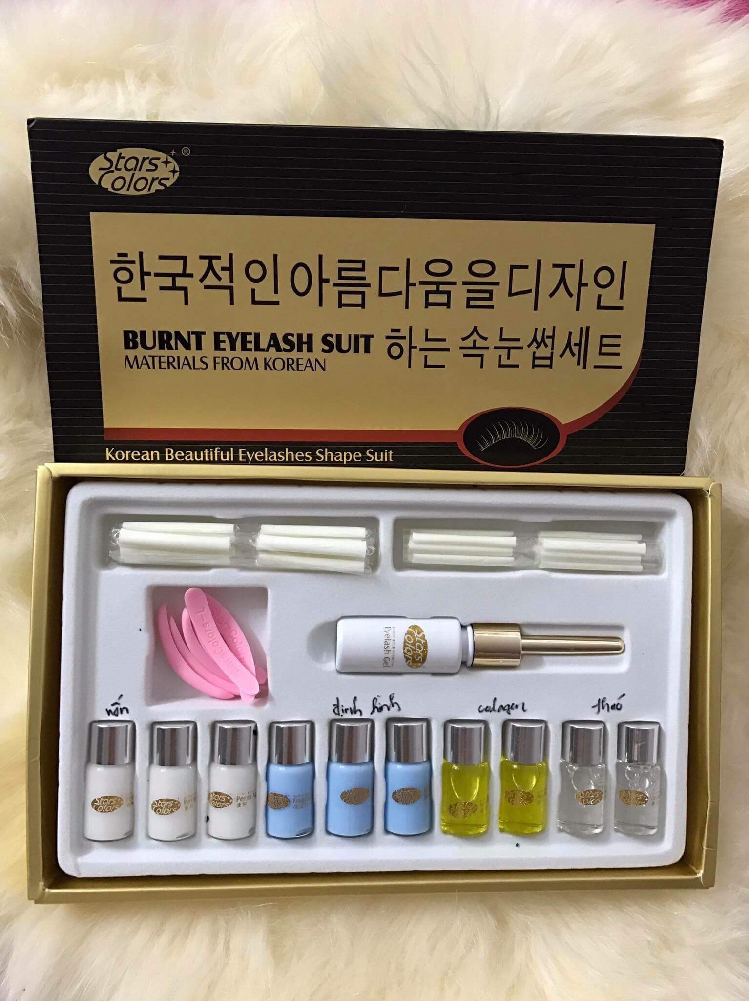 Bộ uốn mi Hàn Quốc star colour chuyên nghiệp chống sun chống cháy