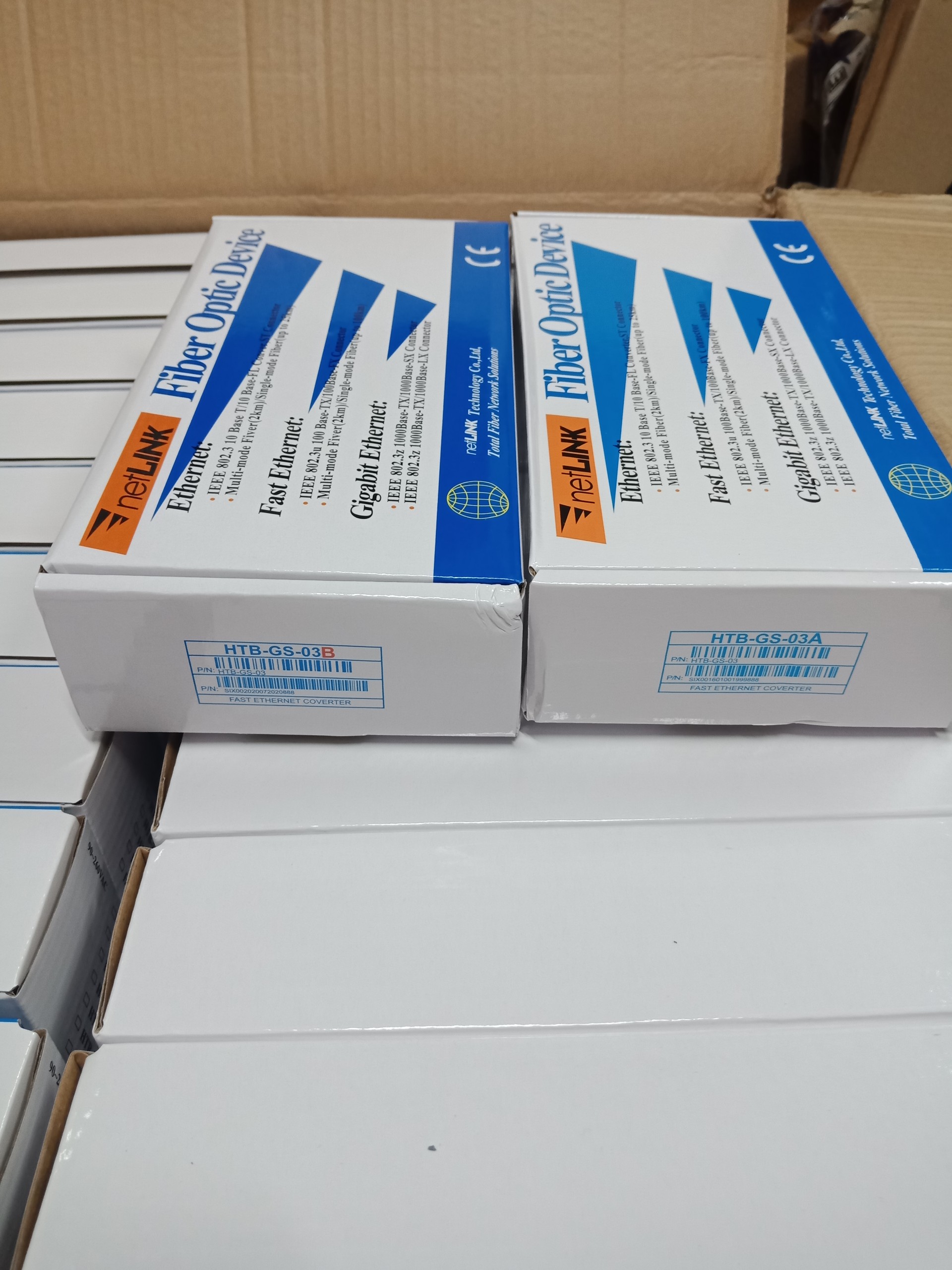 Bộ chuyển đổi quang điện 1gb hãng netlink single mode dùng 1 sợi quang. bh 24 tháng