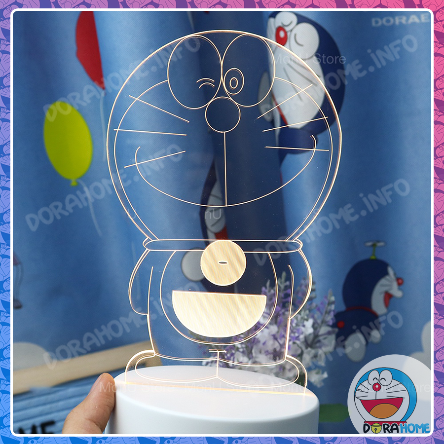 Đèn ngủ 3d doraemon doremon 3 chế độ màu cute dễ thương qt0001